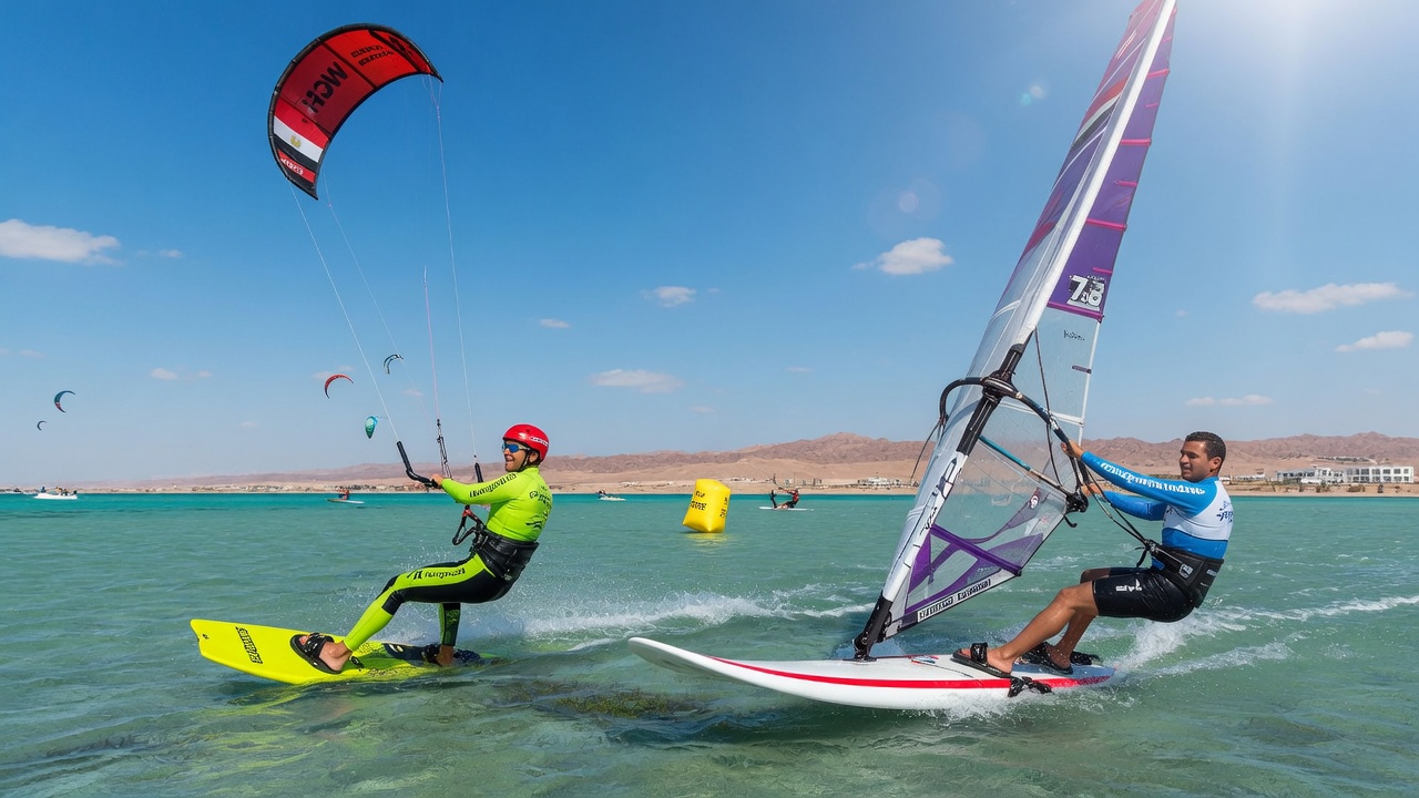 Red Sea kite safari boat versus stationary kite lessons in Hurghada